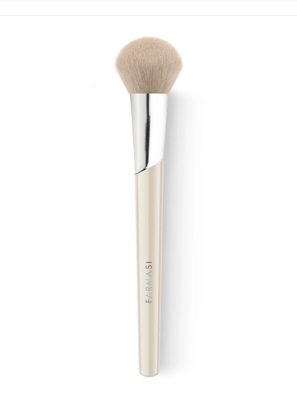 Farmasi Cream Handle Powder Brush with Beige Bristles